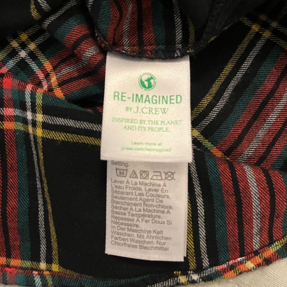 J. Crew Lightweight Flannel Black and Red Plaid Shirt - Picture 7 of 9